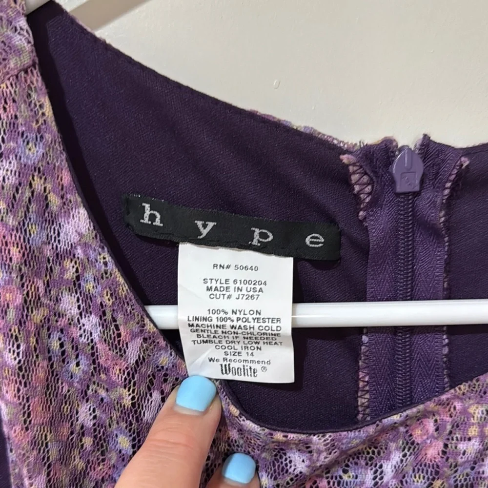 hype Purple Sleeveless Dress- Girls